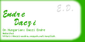 endre daczi business card